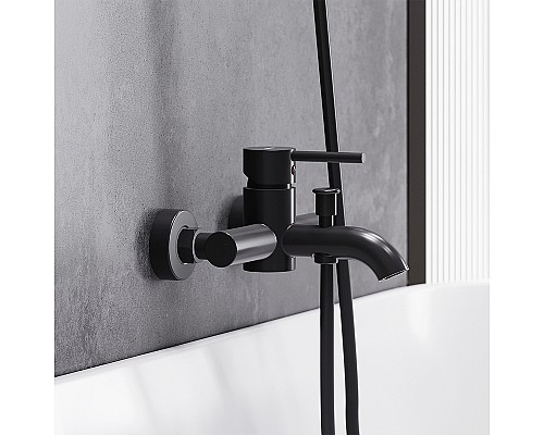 Смеситель для ванны Damixa Scandinavian Pure 361000300 Черный матовый