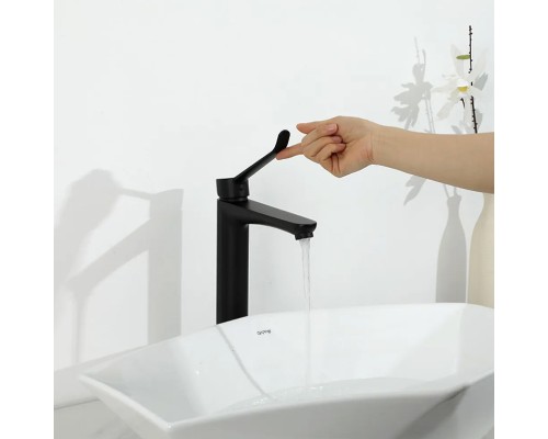 Смеситель для раковины Gappo G21-6 G1021-26 Черный матовый