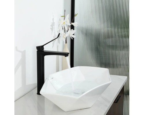 Смеситель для раковины Gappo G21-6 G1021-26 Черный матовый