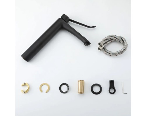 Смеситель для раковины Gappo G21-6 G1021-26 Черный матовый