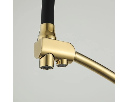 Смеситель для кухни Gappo G4398-13 Золото Черный