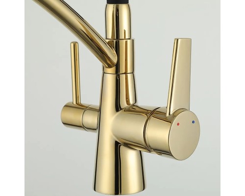 Смеситель для кухни Gappo G4398-13 Золото Черный