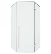 Душевой уголок Ceruttispa 100х100 C2AW профиль Белый стекло прозрачное