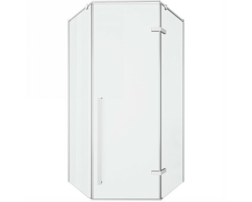 Душевой уголок Ceruttispa 100х100 C2AW профиль Белый стекло прозрачное