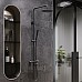 Душевая система Damixa Scandinavian Pure 936810300 с термостатом Черная матовая