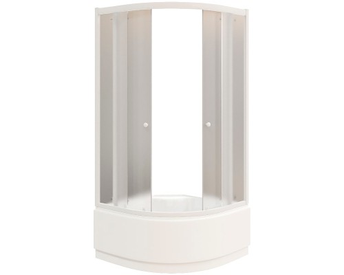 Душевой уголок Parly 90x90 ZF90 профиль Белый стекло матовое