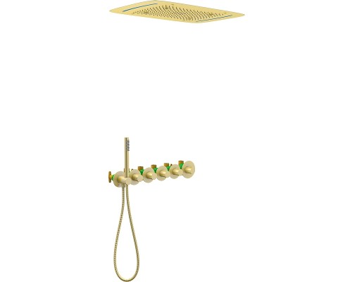 Душевая система Timo Saona SX-2319/17SM с термостатом Золото матовое