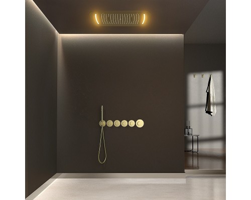 Душевая система Timo Saona SX-2319/17SM с термостатом Золото матовое