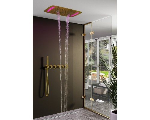 Душевая система Timo Saona SX-2319/17SM с термостатом Золото матовое