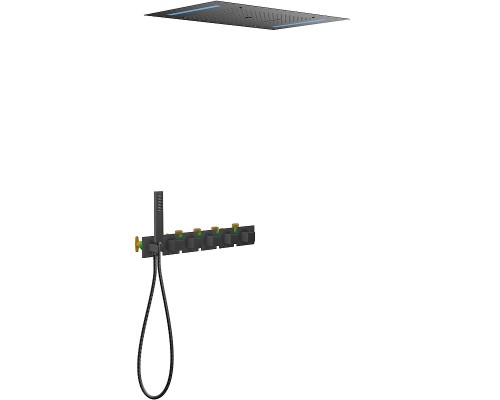 Душевая система Timo Petruma SX-5229/03SM с термостатом Черная