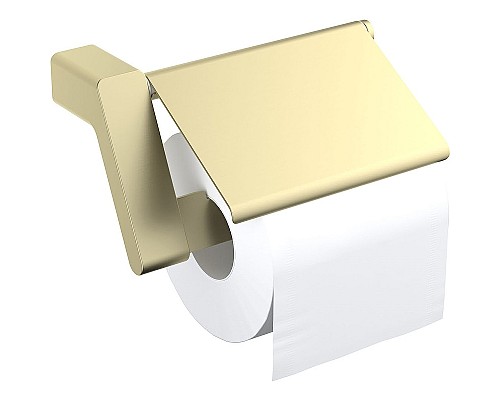 Держатель туалетной бумаги Timo Torne 43042/17 с крышкой Золото матовое