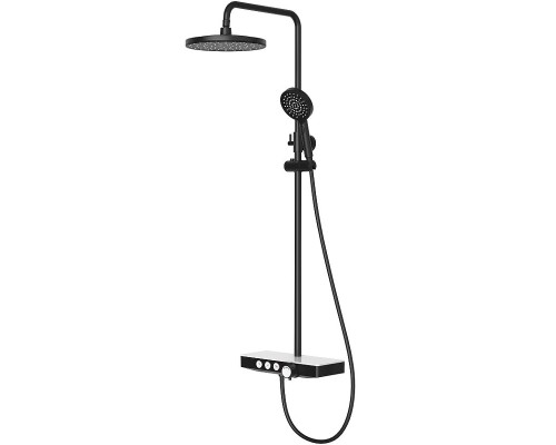 Душевая система Berges Morans 075002 Черная матовая