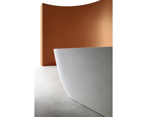 Ванна из искусственного камня Abber Frankfurt 170x75 AM9941 Белая матовая без гидромассажа