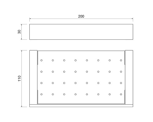 Металлическая полка Timo Petruma 15222/03 Черная матовая