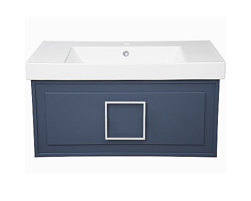 Тумба под раковину La Fenice Cubo 80 FNC-01-CUB-BG-80 подвесная Синяя матовая