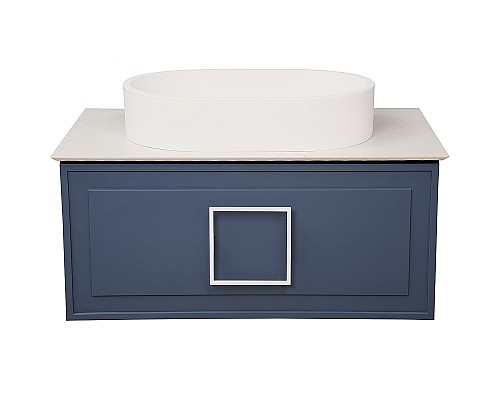 Тумба под раковину La Fenice Cubo 80 FNC-01-CUB-BG-80 подвесная Синяя матовая