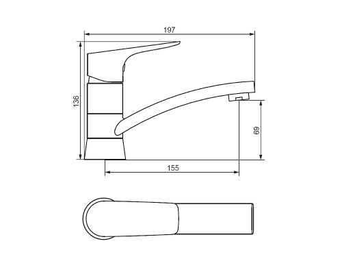 Смеситель для раковины Damixa Jupiter 770220001 Хром