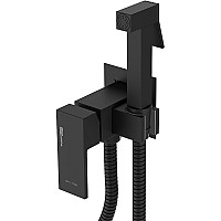 Гигиенический душ со смесителем WasserKRAFT A71638 Черный матовый