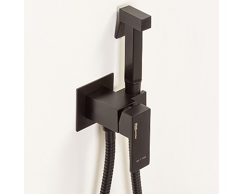 Гигиенический душ со смесителем WasserKRAFT A71638 Черный матовый