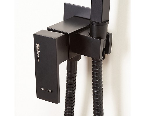 Гигиенический душ со смесителем WasserKRAFT A71638 Черный матовый