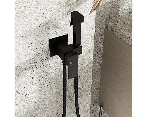 Гигиенический душ со смесителем WasserKRAFT A71638 Черный матовый