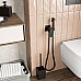 Гигиенический душ со смесителем WasserKRAFT A71638 Черный матовый