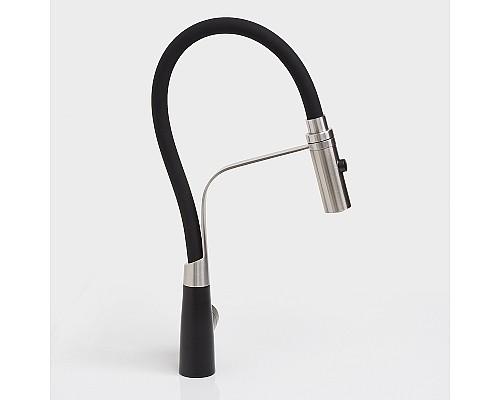 Смеситель для кухни WasserKRAFT A8417 Нержавеющая сталь Черный