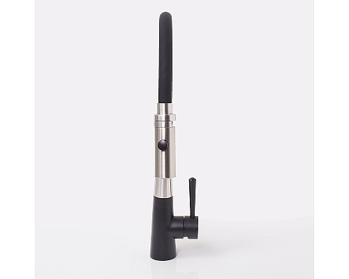 Смеситель для кухни WasserKRAFT A8417 Нержавеющая сталь Черный