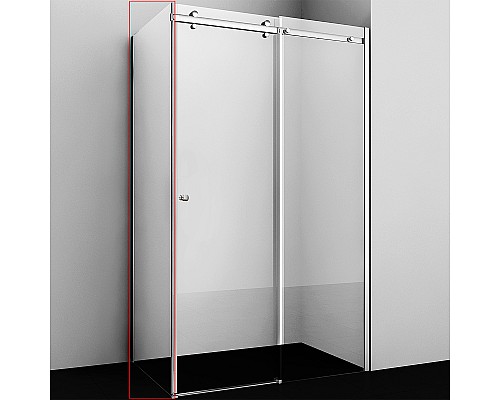 Душевая стенка WasserKRAFT Vils 80 56R06-RP80 профиль Хром стекло прозрачное