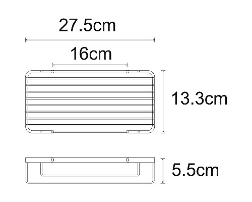 Полка корзина WasserKRAFT K-722W Белый