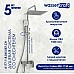 Душевая система WasserKRAFT A177.118.065.087.CH Хром