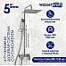 Душевая система WasserKRAFT A177.118.103.087.CH Хром