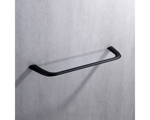 Стеклянная полка Abber Nord AA1555B Черная матовая