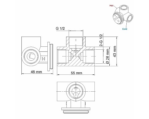 Смеситель для раковины WasserKRAFT A18583 Хром