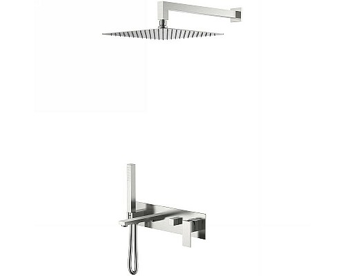 Душевая система Boheme Qubic 474-NB Никель брашированный