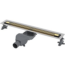 Душевой лоток Boheme B&T Infinity 80 981-80-G с решеткой Золото