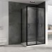 Душевой уголок Abber Schwarzer Diamant 150x80 профиль Черный стекло прозрачное