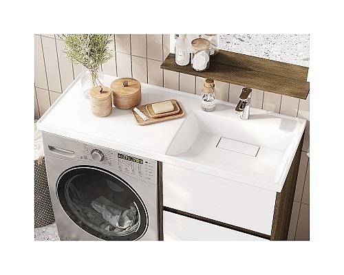 Тумба под раковину Aquaton Лондри 120 1A266901LHDY0 Дуб Кантри без фасада