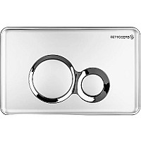 Клавиша смыва Bettoserb Sava Fix Slim Jerez 40006463 Хром матовый Хром глянцевый