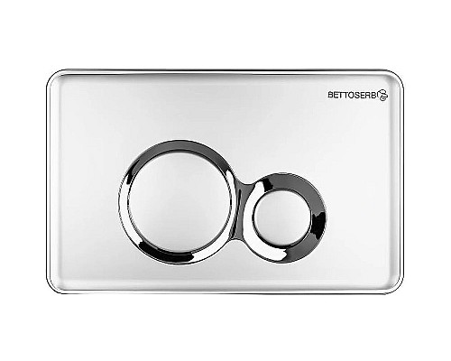 Клавиша смыва Bettoserb Sava Fix Slim Jerez 40006463 Хром матовый Хром глянцевый