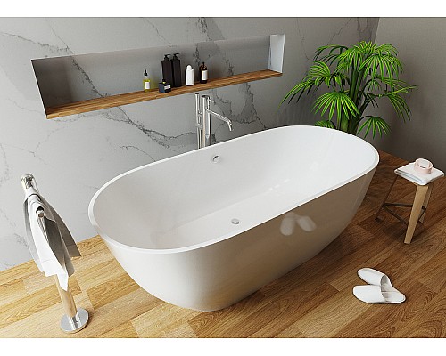 Ванна из искусственного камня STWORKI Берген 170x80 без гидромассажа