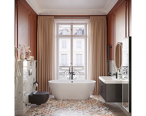 Ванна из искусственного камня STWORKI Берген 170x80 без гидромассажа