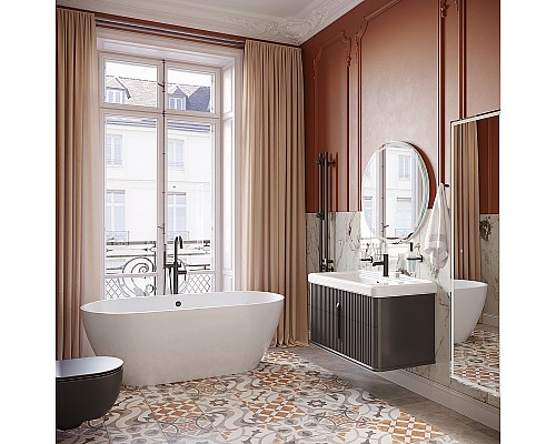 Ванна из искусственного камня STWORKI Берген 170x80 без гидромассажа