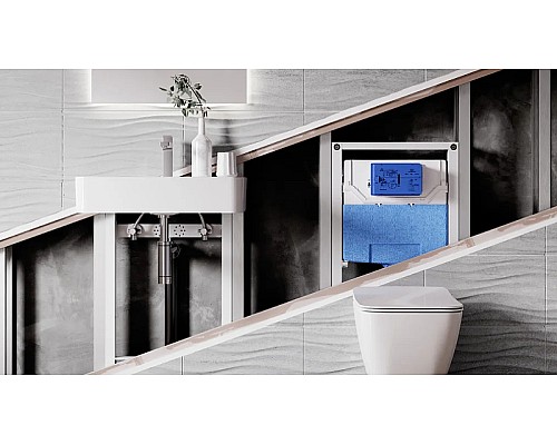 Инсталляция Ideal Standard Prosys TT00007/459AW для унитаза с Белой матовой клавишей смыва