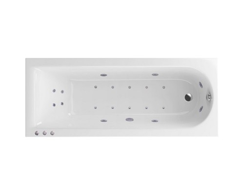 Акриловая ванна Excellent Aurum Slim 180x80 WAEX.AUR18S.LUX.CR с гидромассажем