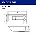 Акриловая ванна Excellent Aurum 180x80 WAEX.AUR18WH без гидромассажа