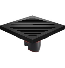 Душевой трап Orange 100x100 с Черной матовый решеткой