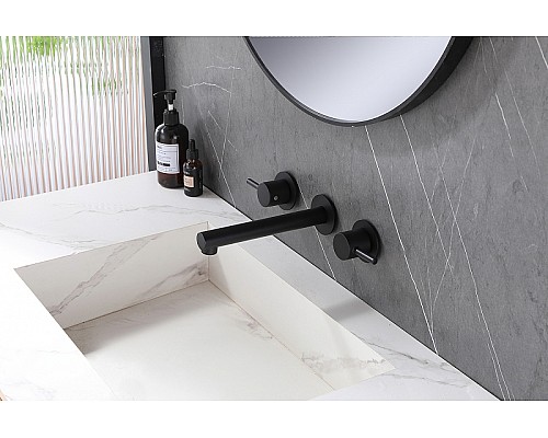 Смеситель для раковины Abber Emotion AF88121B Черный матовый