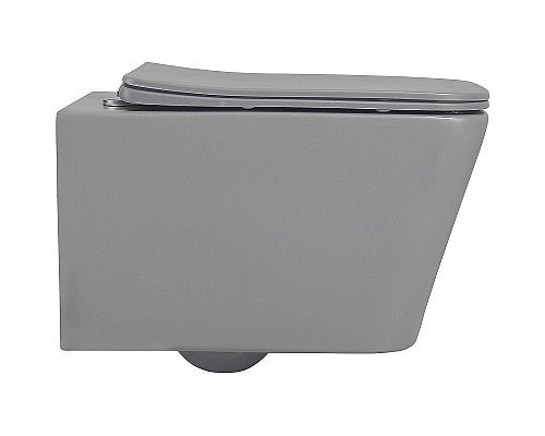 Унитаз Abber Rechteck AC1201MG подвесной Серый матовый с сиденьем Микролифт