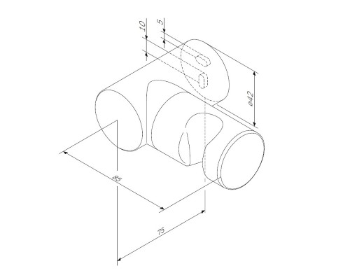 Держатель ручного душа AM.PM F0500822 Черный матовый